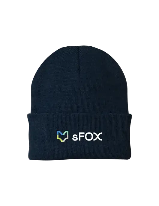 Navy Knit Cap w/sFox Logo