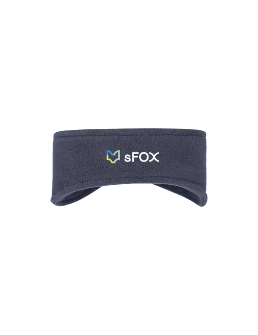 Navy Stretch Fleece Headband w/sFox Logo