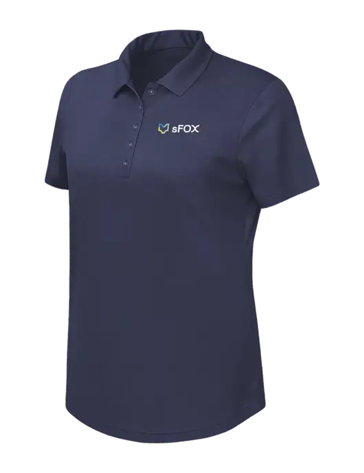 Callaway Womens Birdseye Navy Polo w/sFox Logo