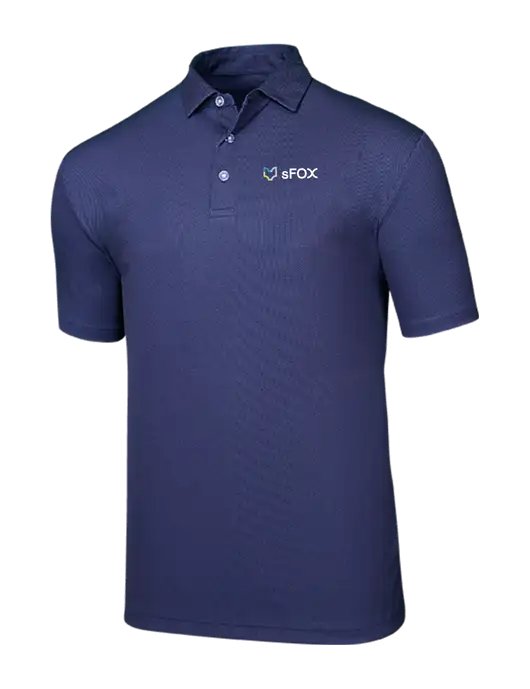 Callaway Birdseye Navy Polo w/sFox Logo