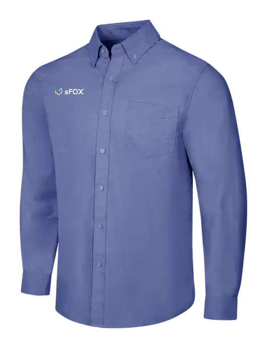 Navy SuperPro Oxford Shirt w/sFox Logo