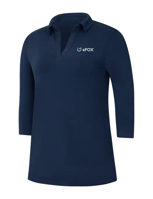Navy Womens Luxe Knit Tunic w/sFox Logo