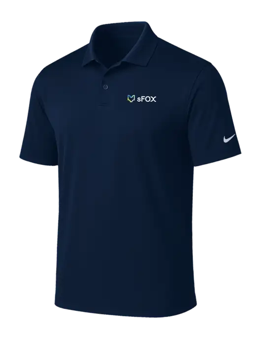 NIKE Navy Victory Solid Polo w/sFox Logo