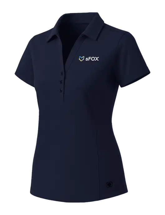 OGIO Womens Navy ONYX Polo w/sFox Logo