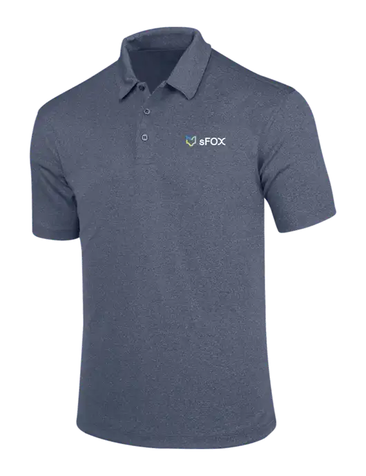 True Navy Trace Heather Polo w/sFox Logo