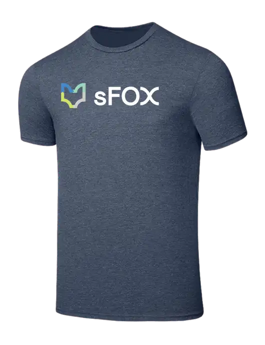 Seriously Soft Heathered Navy T-Shirt w/sFox Logo