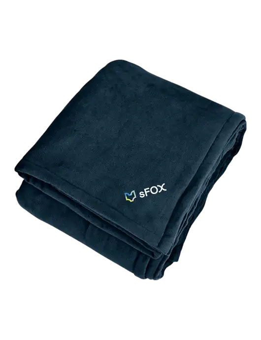Mountain Lodge Navy Eclipse Blanket w/sFox Logo