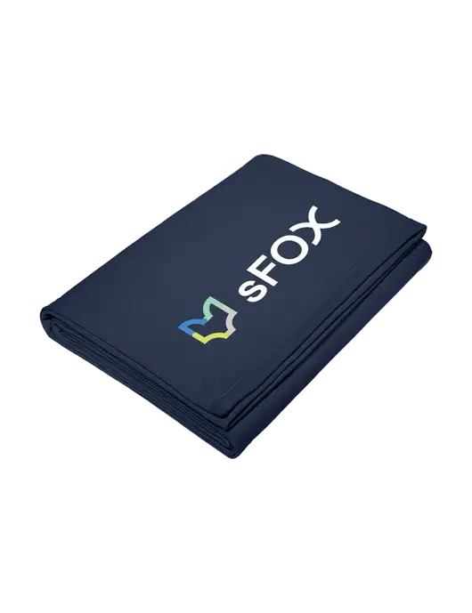 Core Navy Fleece Sweatshirt Blanket w/sFox Logo