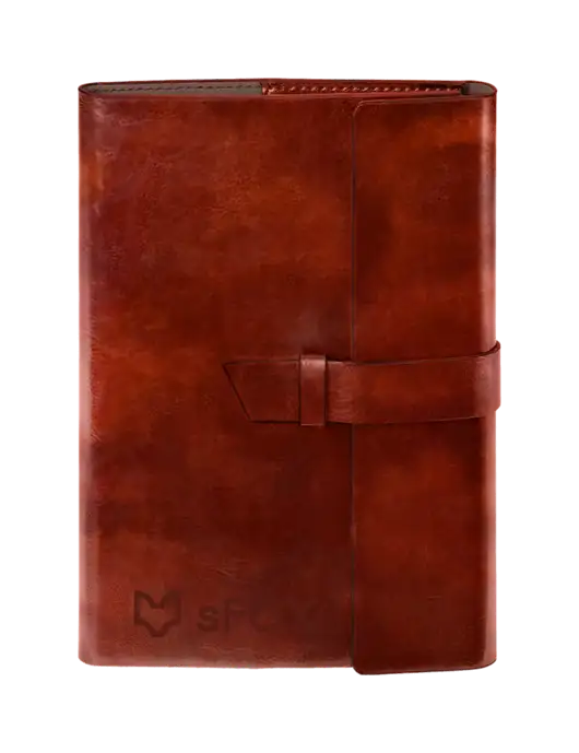 Fabrizio Brown 6.875 x 9.56 Portfolio w/sFox Logo