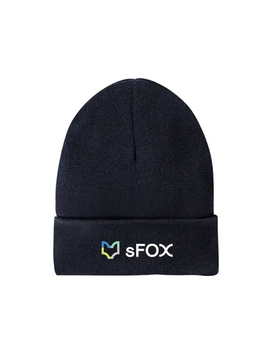 Recycled True Navy Beanie w/sFox Logo