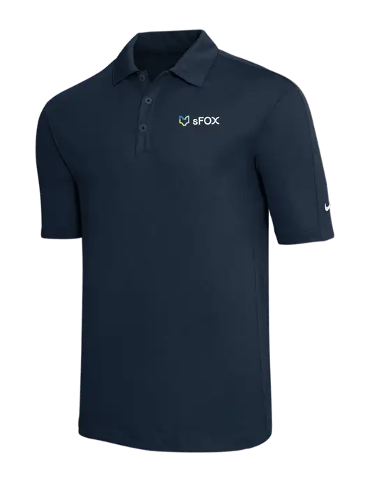 Nike Navy Tech Sport Dri-FIT Polo w/sFox Logo