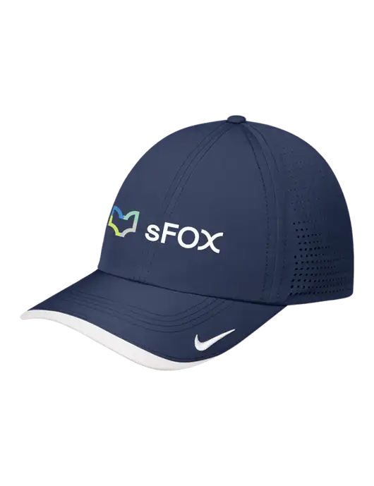 Nike Navy/White Dri-FIT Perforated Performance Cap w/sFox Logo