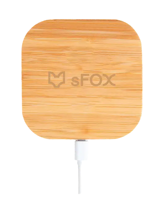 Bamboo Boost Fast Charge 15W Pad w/sFox Logo