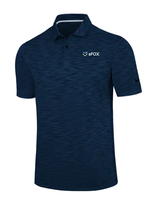 Nike Navy Dri-FIT Vapor Space Dyed Polo w/sFox Logo