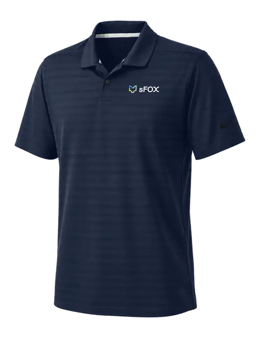 Nike Navy Dri-FIT Vapor Jacquard Polo w/sFox Logo