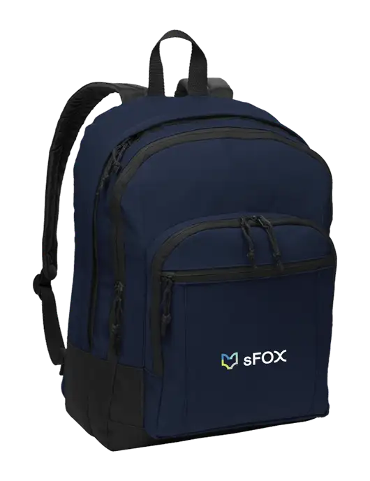 Navy Essential Backpack w/sFox Logo