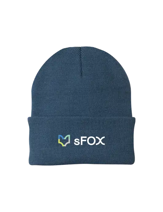 Dark Slate Knit Cap w/sFox Logo