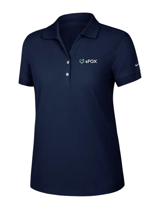 Nike Womens Dri-FIT Classic Dark Navy Polo w/sFox Logo