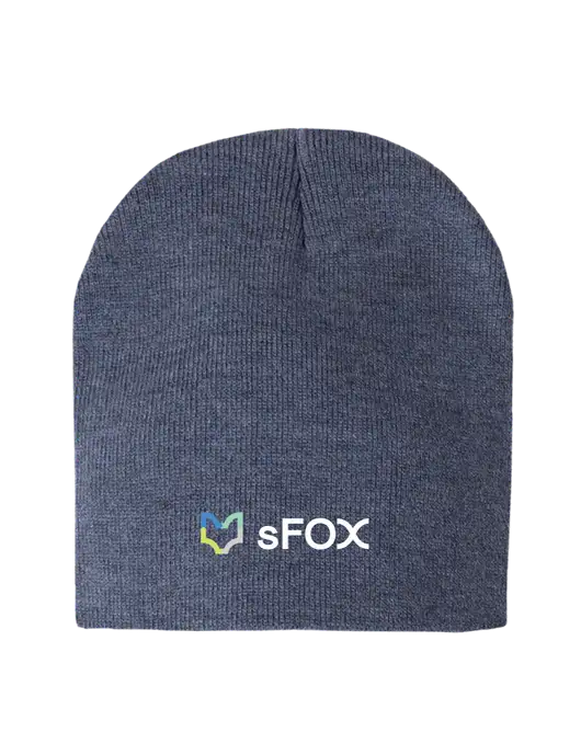 Navy Heather Element Knit Beanie w/sFox Logo