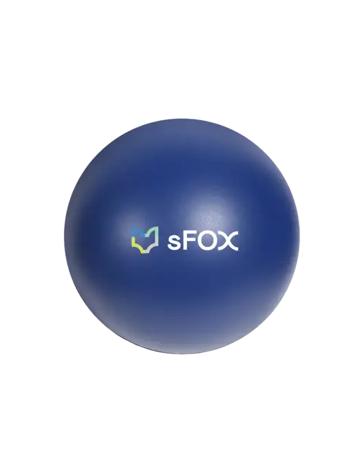 Navy Blue Stress Reliever Ball w/sFox Logo
