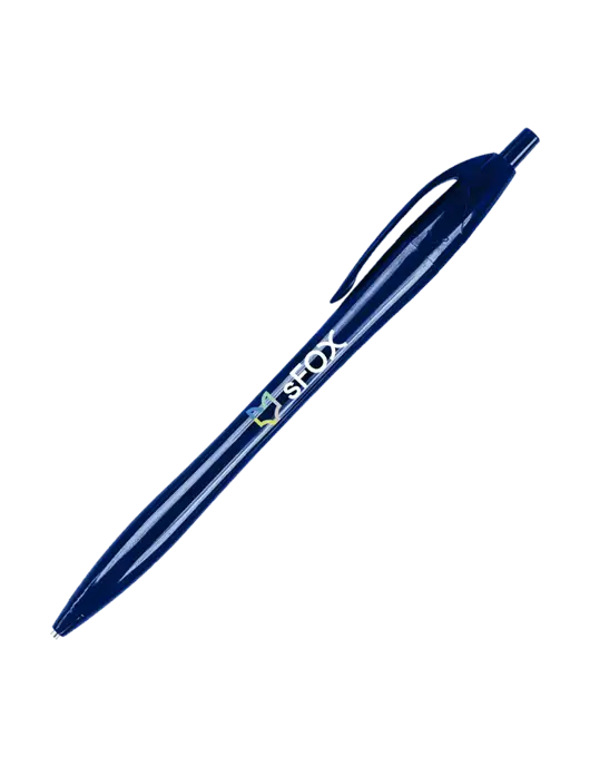 Novella Navy Solid Pen - Black Ink w/sFox Logo