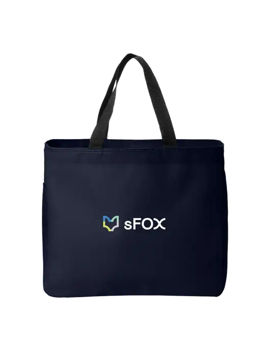 Essential Dark Navy Tote w/sFox Logo